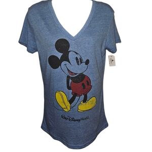 NWT Disney Parks Authentic Original Mickey Walt Disney World Short Sleeee Top